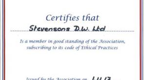 Proud to Receive Certificate from SA
