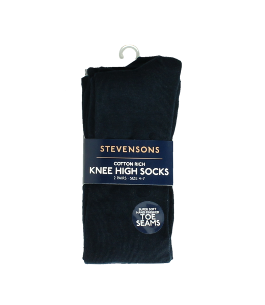 NAVY 2 PACK KNEE HIGH SOCKS Image