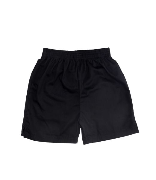 BLACK POLY COTTON SHORTS Stevensons