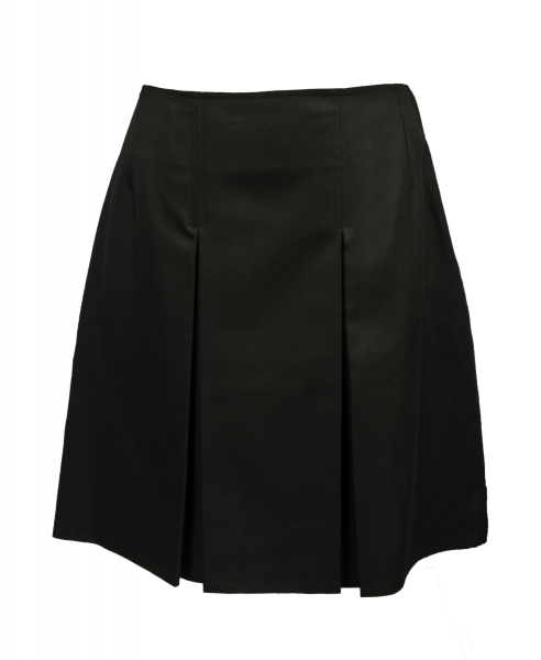 BLACK HIPSTER FRONTPLEAT SKIRT Image