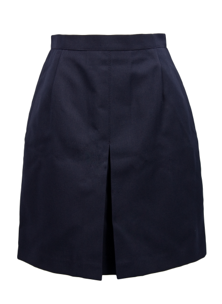 NAVY CENTRAL INVERT PLEAT SKIRT Image