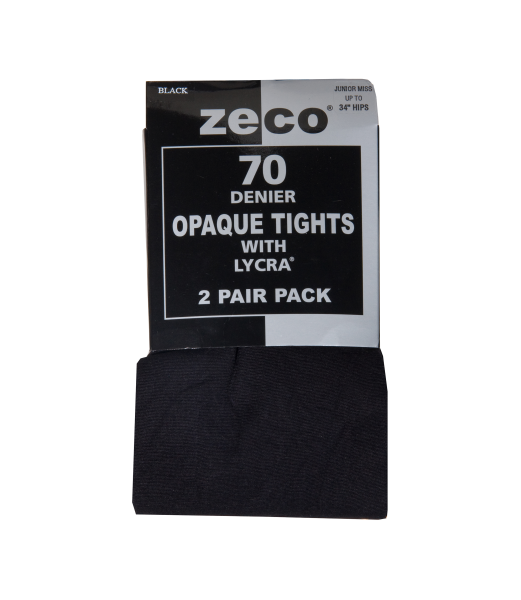 BLACK 2 PACK 70 DENIER TIGHTS Image