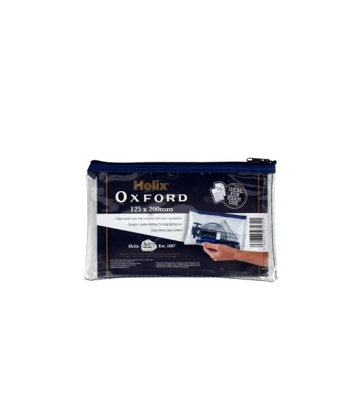 OXFORD 8"x5" CLEAR PENCIL CASE Image