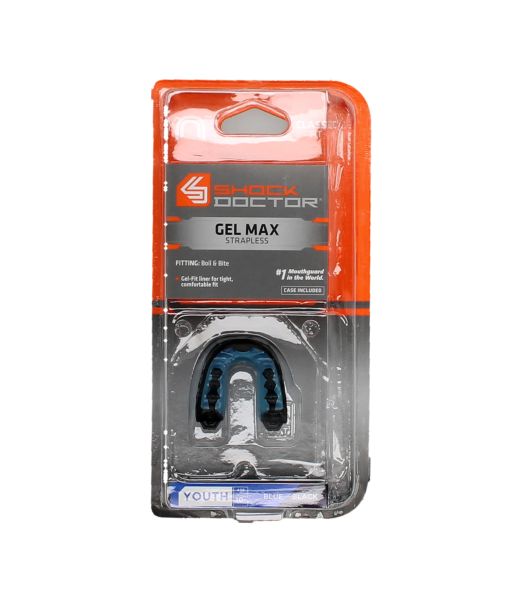 BLUE/BLACK SHOCK DOCTOR GEL MAX MOUTHGUARD Image