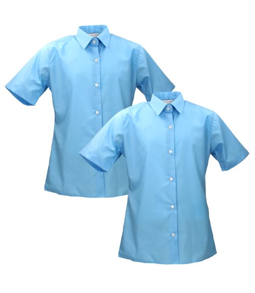 BLUE BLOUSES SHORT SLEEVE Image