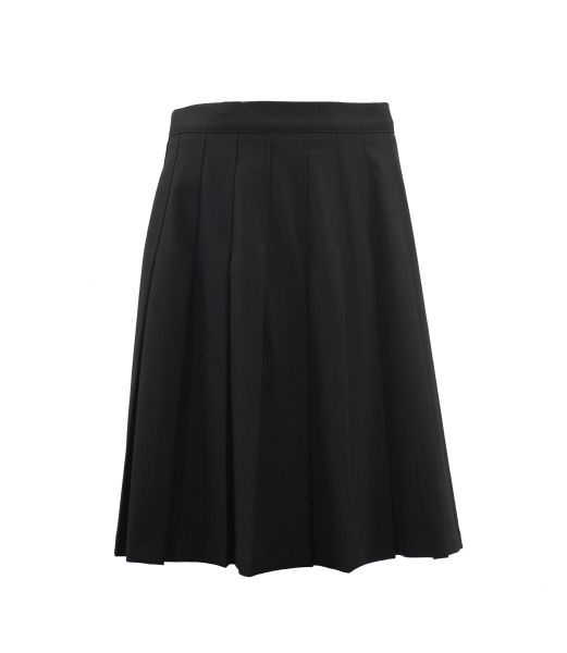 BLACK STITCHED DOWN PLEAT SKIRT Image