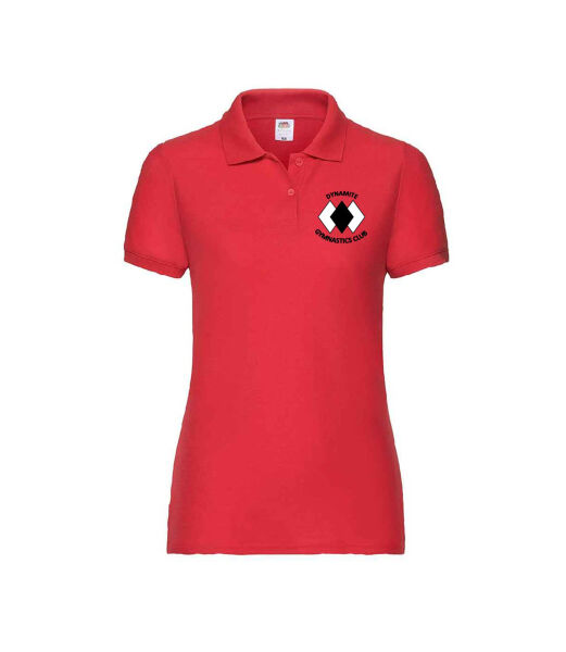 DYNAMITE GYMNASTICS FEMALE POLO - RED Image