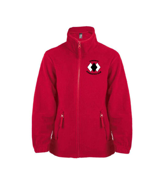 DYNAMITE GYMNASTICS JUNIOR FULL ZIP FLEECE - RED Image