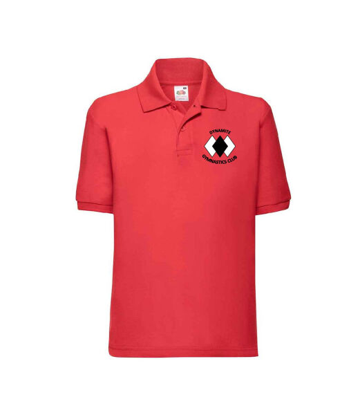 DYNAMITE GYMNASTICS JUNIOR POLO - RED Image