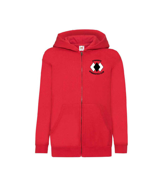 DYNAMITE GYMNASTICS JUNIOR ZIP HOODY - RED Image