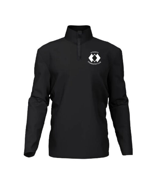 DYNAMITE GYMNASTICS SENIOR 1/4 ZIP MIDLAYER - BLACK Image