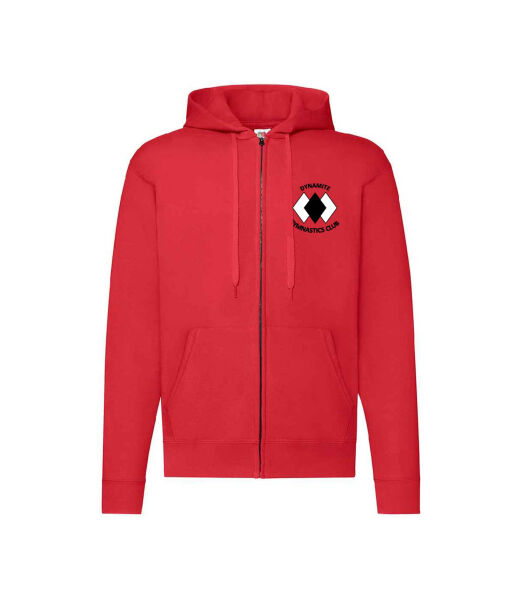 DYNAMITE GYMNASTICS SENIOR ZIP HOODY - RED Image