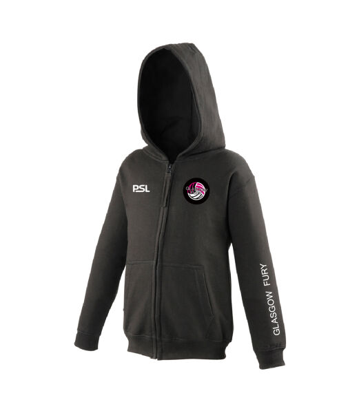 GLASGOW FURY NETBALL CLUB JUNIOR ZOODIE - BLACK Image