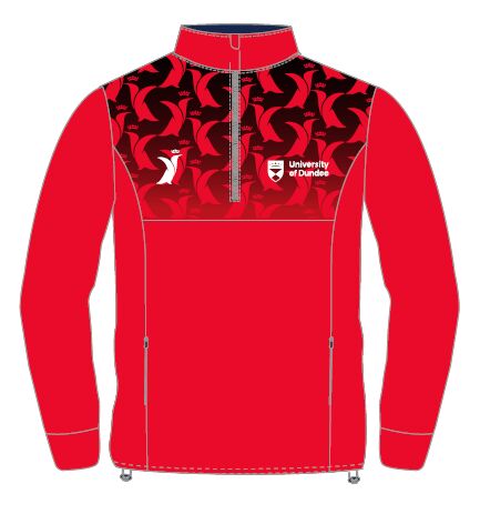 UOD PENGUIN SUBLIMATED 1/4 ZIP MIDLAYER - RED Image