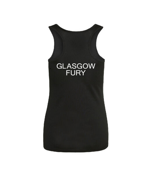 GLASGOW FURY NETBALL CLUB SENIOR VEST TOP - BLACK Image