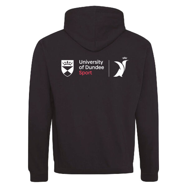 UOD PENGUIN CONTRAST HOODIE - JET BLACK/FIRE RED Image