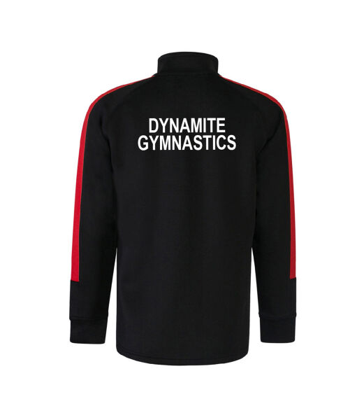 DYNAMITE GYMNASTICS JUNIOR KNITTED TRACKSUIT TOP - BLACK/RED Image