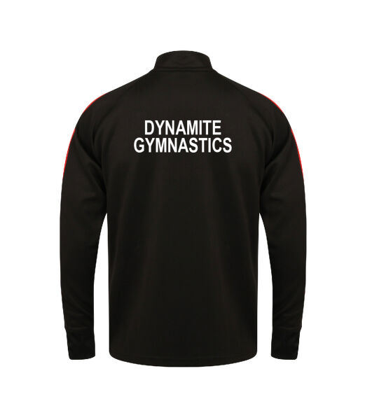 DYNAMITE GYMNASTICS SENIOR KNITTED TRACKSUIT TOP - BLACK/RED Image