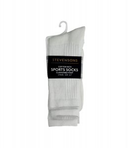 3 PACK WHITE SPORTS SOCKS Image