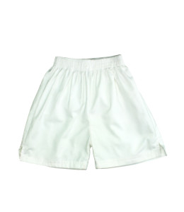 WHITE POLY/COTTON SHORTS Image