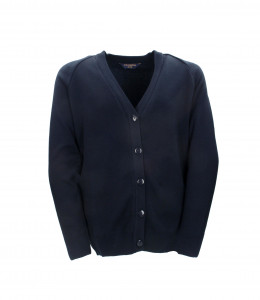 NAVY COTTON ACRYLIC CARDIGAN Image