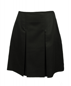 BLACK HIPSTER FRONTPLEAT SKIRT Image