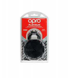 OPRO MOUTH GUARD PLATINUM - BLACK Image