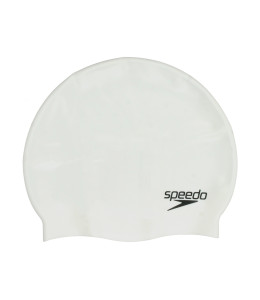 SPEEDO SILICONE SWIMHAT - WHITE Image