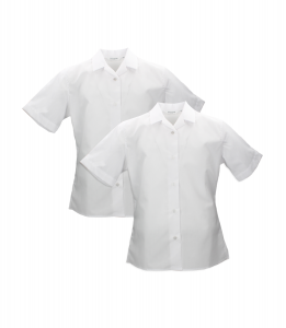 WHITE BLOUSES O/N SHORT SLEEVE Image