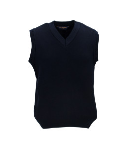 NAVY COTTON/ACRYLIC SLIPOVER Image