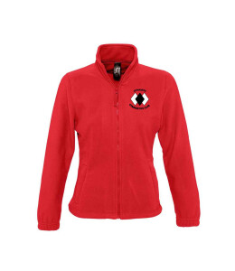 DYNAMITE GYMNASTICS FEMALE FULL ZIP FLEECE - RED Image