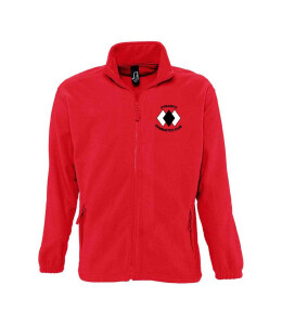 DYNAMITE GYMNASTICS SENIOR FULL ZIP FLEECE - RED Image
