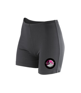 GLASGOW FURY NETBALL CLUB IMPACT SOFTEX SHORTS - BLACK Image