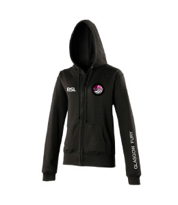 GLASGOW FURY NETBALL CLUB SENIOR ZOODIE - BLACK Image
