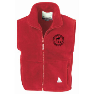 HRA HAMPTON COURT JUNIOR POLARTHERM™ FLEECE BODYWARMER - RED Image