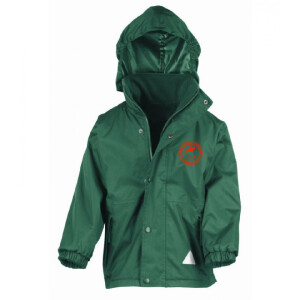 HRA HAMPTON COURT KIDS/YOUTHS STORMDRI 4000 REVERSIBLE JACKET - BOTTLE GREEN Image