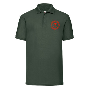 HRA HAMPTON COURT POLY/COTTON PIQUÉ POLO SHIRT - BOTTLE GREEN Image