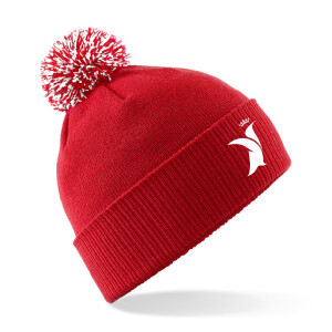 UOD PENGUIN VARSITY BOBBLE HAT - CLASSIC RED/WHITE Image