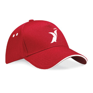 UOD PENGUIN CONTRAST PEAK CAP - RED/WHITE Image