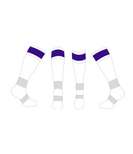BON ACCORD HOCKEY CLUB PLAYING SOCKS - WHITE Image
