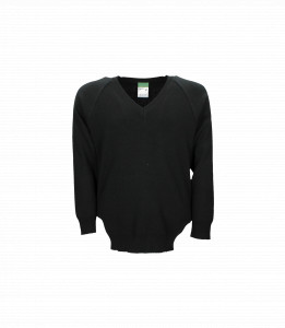 BLACK COTTON ACRYLIC PULLOVER Image