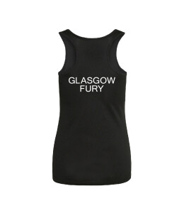 GLASGOW FURY NETBALL CLUB SENIOR VEST TOP - BLACK Image