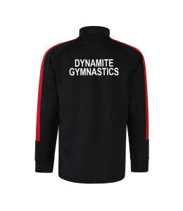 DYNAMITE GYMNASTICS JUNIOR KNITTED TRACKSUIT TOP - BLACK/RED Image